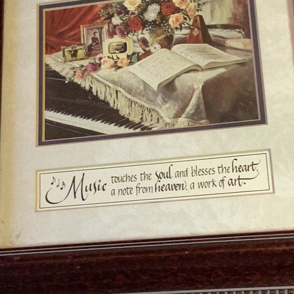 FINAL SALE PRICE Framed & Matted Music Themed Wall Art - Picture 3 of 6